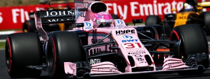 Esteban Ocon se mantiene en ritmo y logra puntar en Budapest.