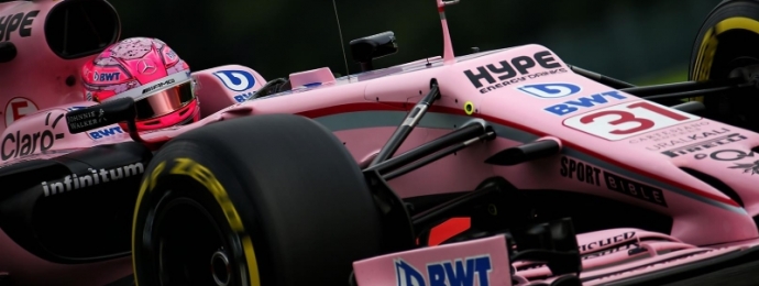 Esteban Ocon Force India Spa Francorchamps P9.