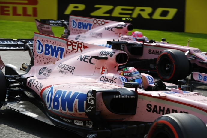Force India al Rosa Vivo y caliente en Spa.
