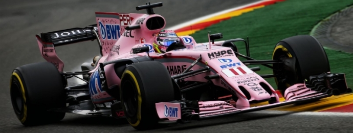 Sergio Perez Force India Spa Francorchamps P8.