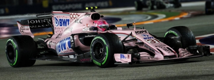 Esteban Ocon rescato el ultimo punto del GP de Singapur.