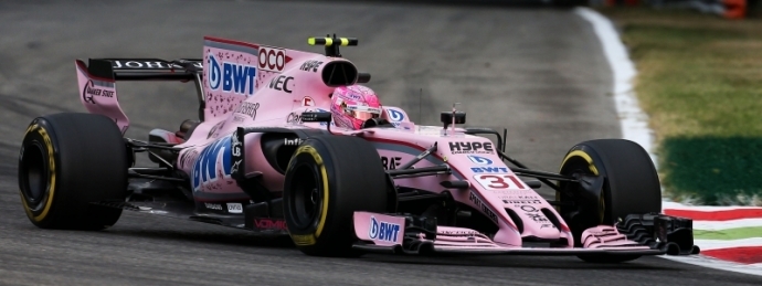 Esteban Ocon dentro del Top Ten del los ensayos 1 y 2 del GP de Italia.
