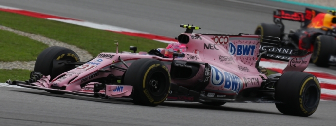 Esteban Ocon termino en 10o. en el cierre de Sepang 2017. @omarketingf1