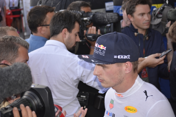 Verstappen termina en segundo lugar de laos ensayos en Austin, Texas.