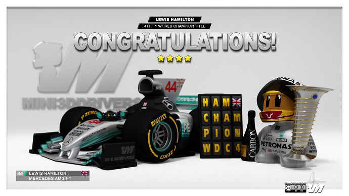 Lewis Hamilton se corona campeón del mundo en el G.P. de México