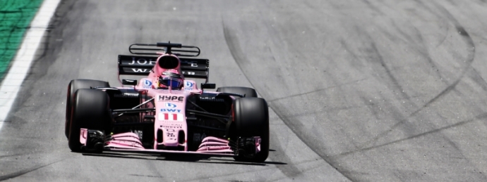 Las Panteras Rosas de Force India terminan incompletas en el GP de Brasil. @omarketingf1