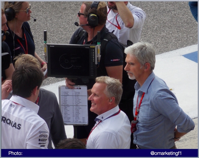 Damon Hill y Johnny Herbert Sky Sports Foto @omarketingf1