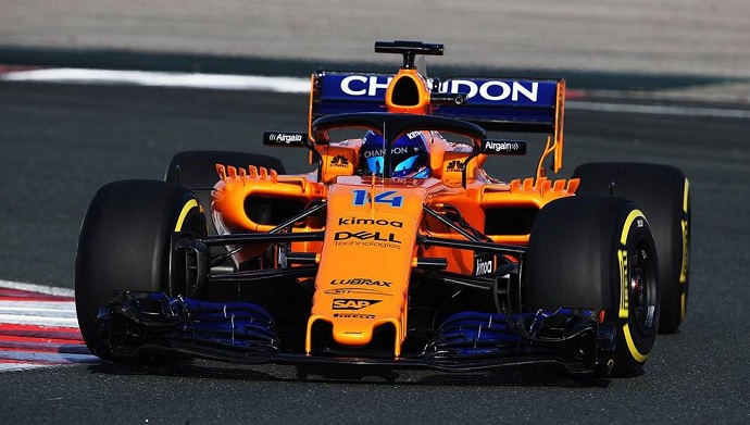 Alonso da sus primeras impresiones sobre el MCL33 tras rodar en el Circuito de Navarra