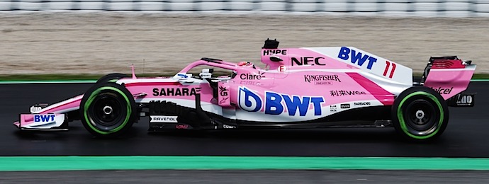 Sergio Checo Pérez en el VJM11 Dia 4 de Pretemporada F1 @omarketingf1 Foto 2 Force India