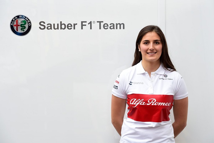 Tatiana Calderón será oficialmente piloto de pruebas de Alfa Romeo Sauber F1 2018