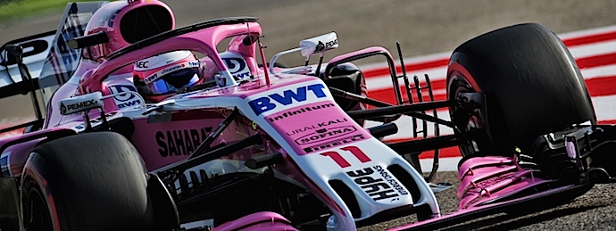 Checo Perez en Bahréin 2018