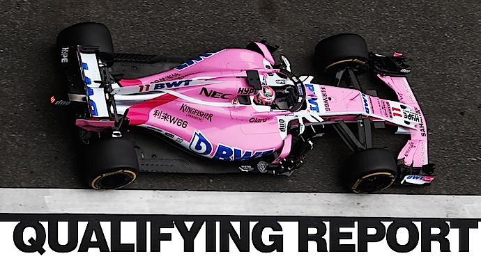 Checo da bocanada de aire rosa a Force India y arrancara P8 en el GP de China.