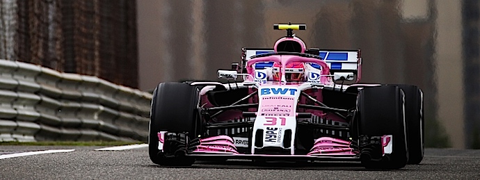 Esteban Ocon también probó todos los compuestos Pirelli disponibles en GP de China