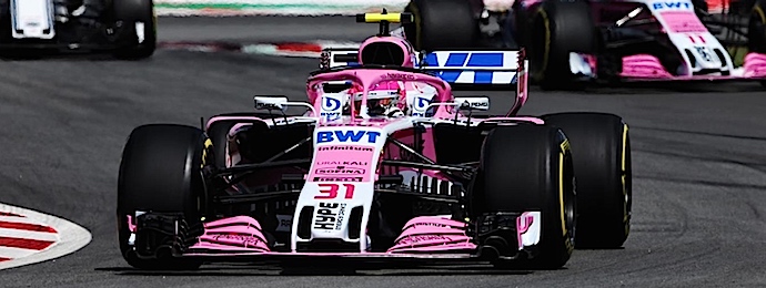 Blanco y negro para el equipo rosa en el GP de España