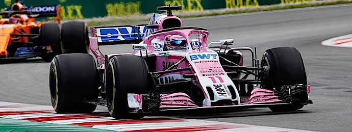 Blanco y negro para el equipo rosa en el GP de España