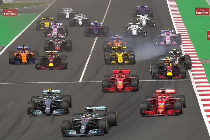CRÓNICA GP España: Hamilton vence y convence; Alonso y Sainz siguen sumando, esta vez en casa