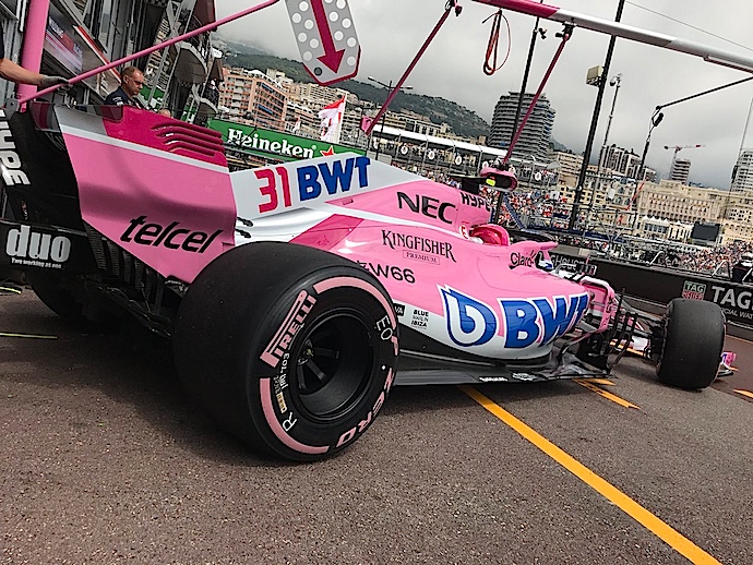 Jueves en Mónaco - Force India roza el top 10 calzando rosa 