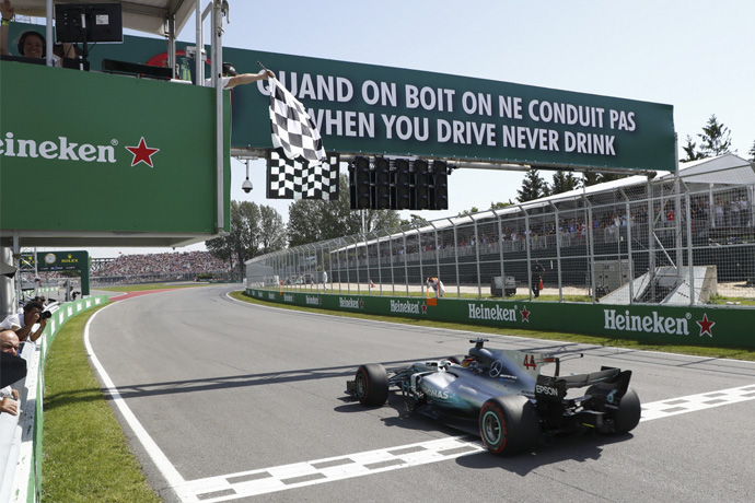 REMEMBER CANADÁ 2017: Hamilton se pasea en Montreal y hace el cuarto Grand Chelem de su carrera