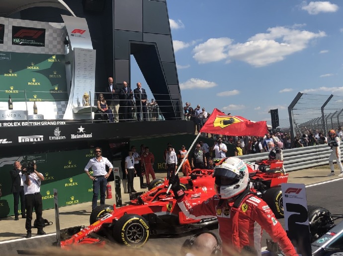 Domingo en Gran Bretaña-Ferrari.: Vettel conquista la casa de Hamilton
