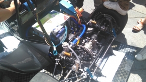 Detalle del sistema de propulsión del monoplaza eléctrico.
