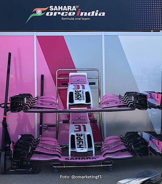 Force India es rebautizado para poder correr en Spa