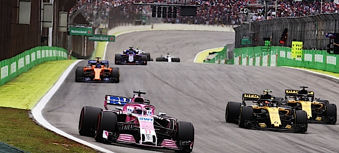 Domingo en Brasil - Racing Point: Checo rescata 1 punto y Ocon sube al ring con Verstappen