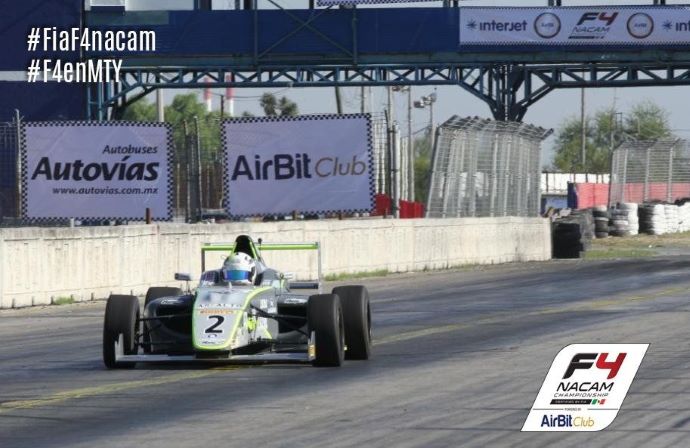 Triplete de Manuel Sulaimán, amo absoluto del GP de Monterrey en la F4 NACAM