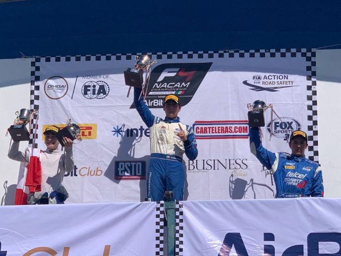Triplete de Manuel Sulaimán, amo absoluto del GP de Monterrey en la F4 NACAM