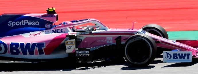 Viernes en Austria - Racing Point con 148 vueltas rosas a pesar de las banderas rojas
