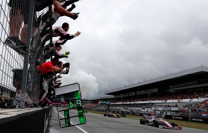 Domingo en Alemania - Racing Point y Stroll logran el mejor resultado rosa de la temporada