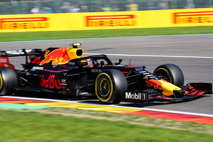 Viernes en Bélgica - Red Bull: El motor Honda está a la altura de un circuito veloz como Spa