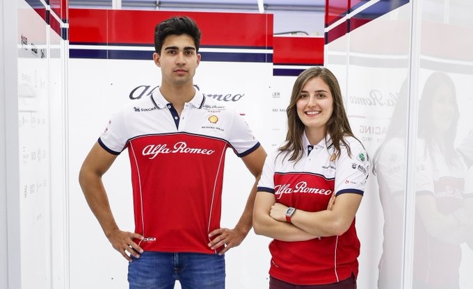 Tatiana Calderón y Juan Manuel Correa participarán en un test con Alfa Romeo en Paul Ricard