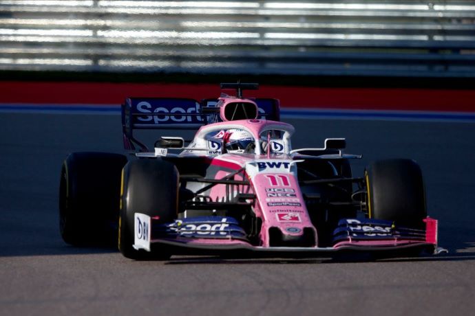 Domingo en Rusia - Racing Point cumple promesa y sale P7 y con 6 puntos color rosa mexicano de Sochi