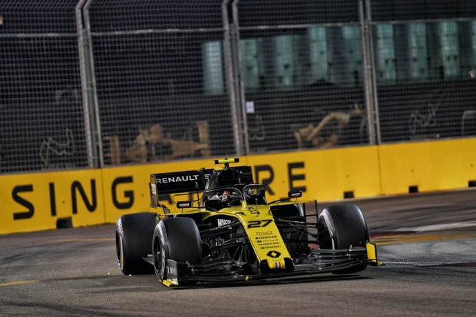 Domingo en Singapur – Renault: Hülkenberg: “Tuvimos suerte con el primer Safety Car”