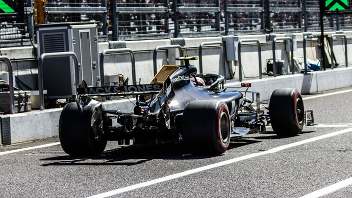 domingo en japon haas otra carrera complicada