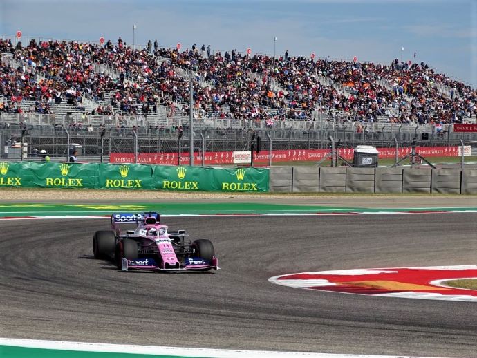 Sábado en Estados Unidos – Racing Point y Checo partirán desde los Pits y Stroll P14 en el Circuito de las Américas