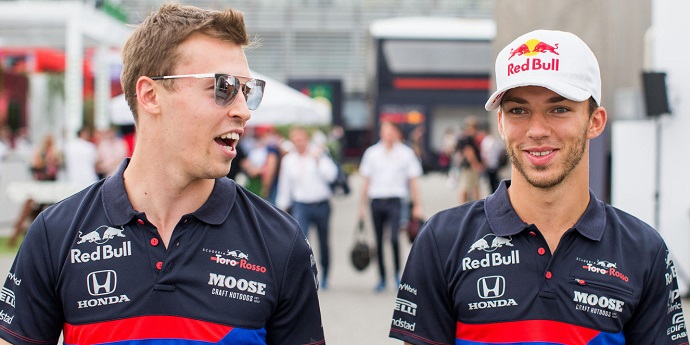 Pierre Gasly y Daniel Kvyat confirmados en Toro Rosso para la próxima temporada