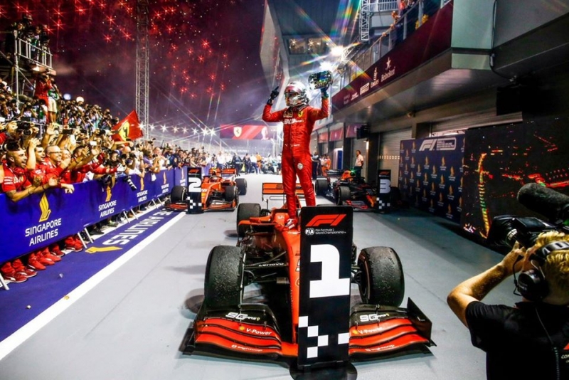 Ferrari reconoce que dejó que Vettel ganara en Singapur