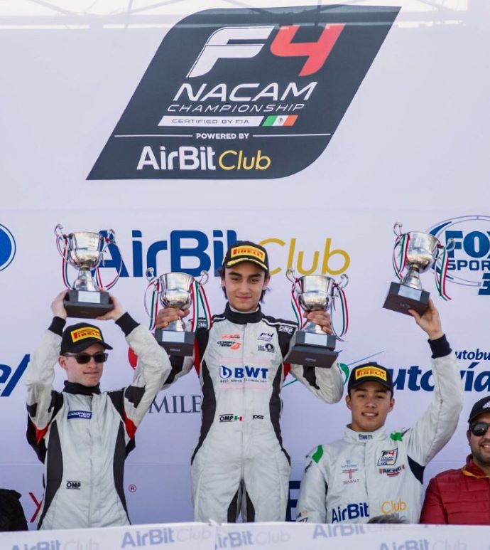 Joss Garfias, ganador absoluto en el GP de Mérida de la Fórmula 4 NACAM