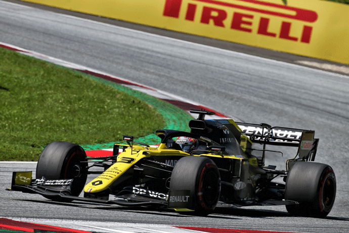 domingo en austria renault ocon octavo en su regreso a la F1