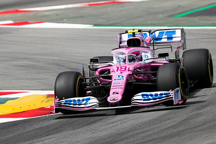 Viernes en España - Racing Point: Checo por delante de Lance en su regreso