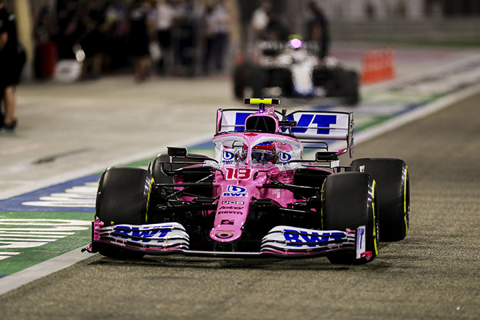 Sábado en Baréin - Racing Point: Pérez se mete en Q3 y Stroll se queda en Q2