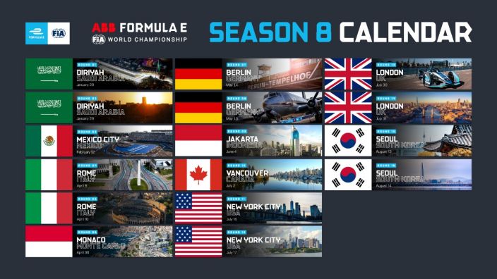 La ABB FIA Fórmula-E presenta su calendario y reglamentos actualizados